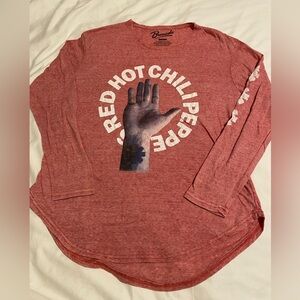Red Hot Chili Peppers Red Long Sleeve Tee